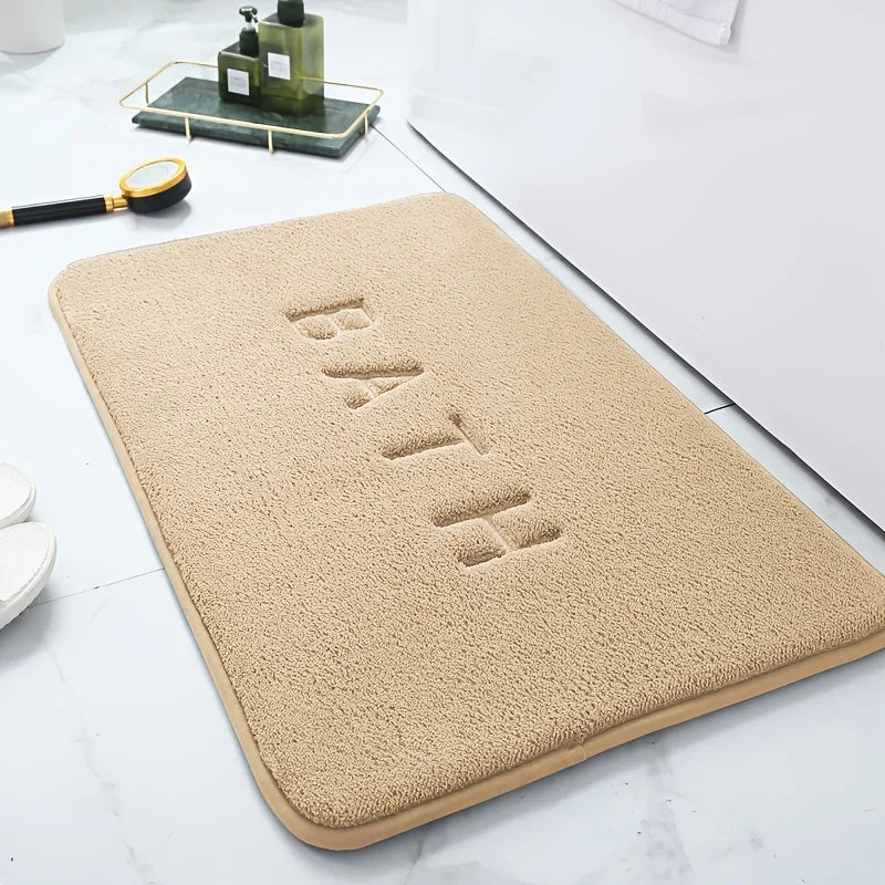 Thickened simple toilet absorbent foot mat carpet bathroom non-slip mat shower room mat household dirt-resistant door mat