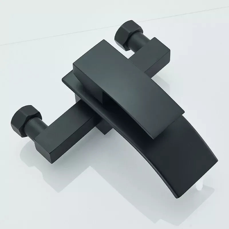 Matte Black Bathroom Faucet 2 Function Bathtub Facuet  Wall Mounting Cold and Hot Shower Faucet