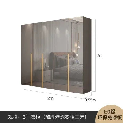 Storage Drawer Wardrobe Space Saving Multifunction Closet Systems Wardrobe Bedroom Wooden Doorsplacard De Vetement Furniture