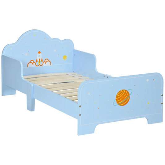 Zonekiz Wooden Children's Bed 143X74X59 cm for Children 3-6 Years Load 80 kg