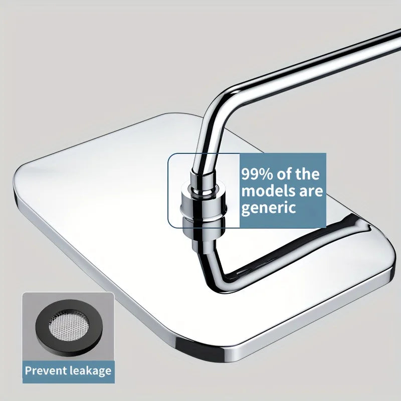 Shower Combo 12 inch Large Panel Rain Shower Head/Handheld Shower Combination Bathroom Handheld Three-mode Booster Set