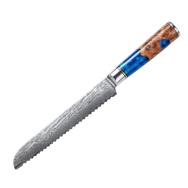 Kitchen Knives-Set Damascus Steel VG10 Chef Knife Cleaver Paring Bread Knife Blue Resin Handle  set

Kochtöpfe,Topf Set. Küche