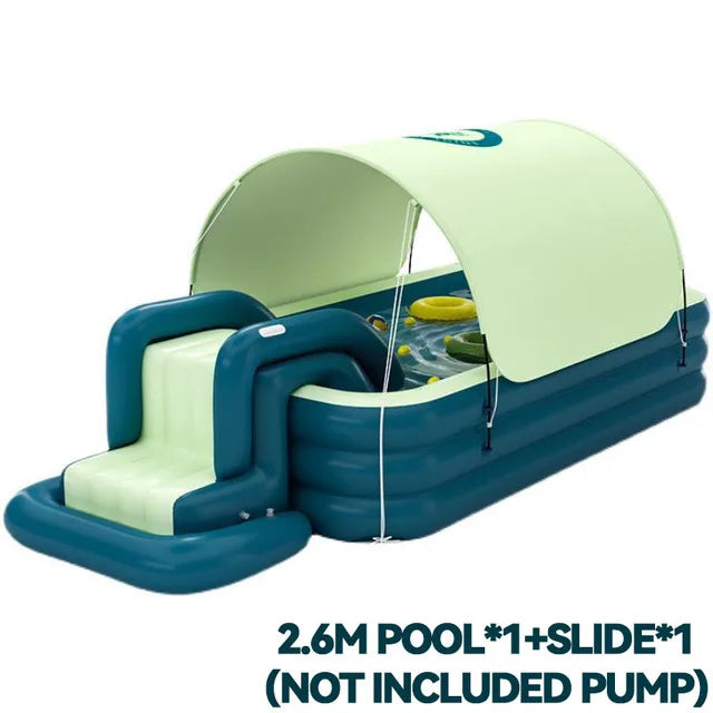 2025 Large Summer Swimming Pool Inflatable Large Pools For Family With Slide Inflatable Toys Water Game Outdoor Games Baby Pool