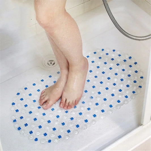 Hot PVC Anti-skid Bath Mats Soft Anti-slip Shower Mat Massage Mat with Suction Cup Non-slip Bathtu Bath Mat Bathroom Accessories