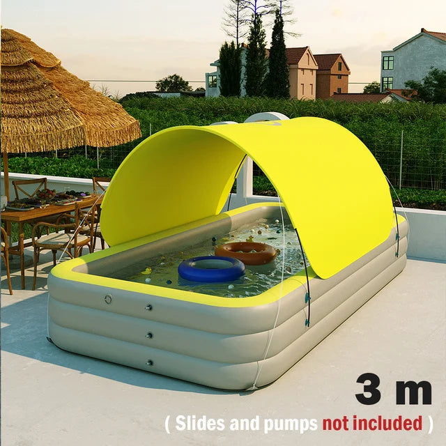 2025 Large Summer Swimming Pool Inflatable Large Pools For Family With Slide Inflatable Toys Water Game Outdoor Games Baby Pool
