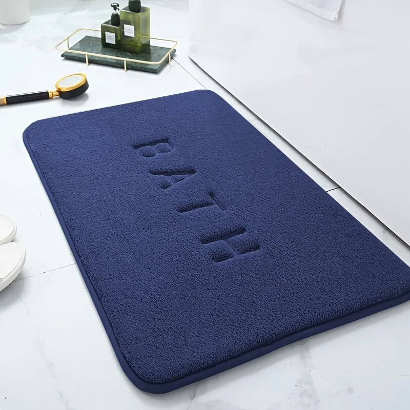 Thickened simple toilet absorbent foot mat carpet bathroom non-slip mat shower room mat household dirt-resistant door mat