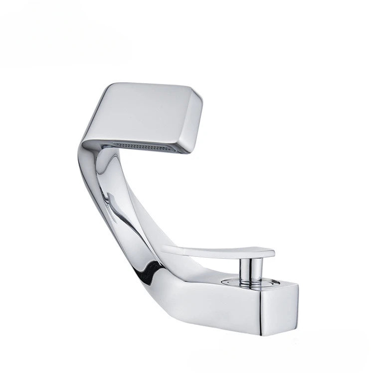 Single Handle Single Hole Fashion Wash Basin Sink Faucet Hot and Cold Bathroom Faucet Deck-mounted Faucet