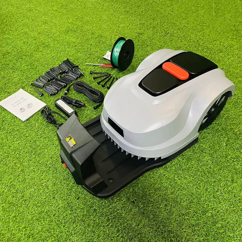 Robot Lawn Mower YZ-4A for 1000m2 Grass, 2.2Ah Li-ion Battery Time Data Set System, Automatic Avoid-Obstacle, Water Proof IPX4