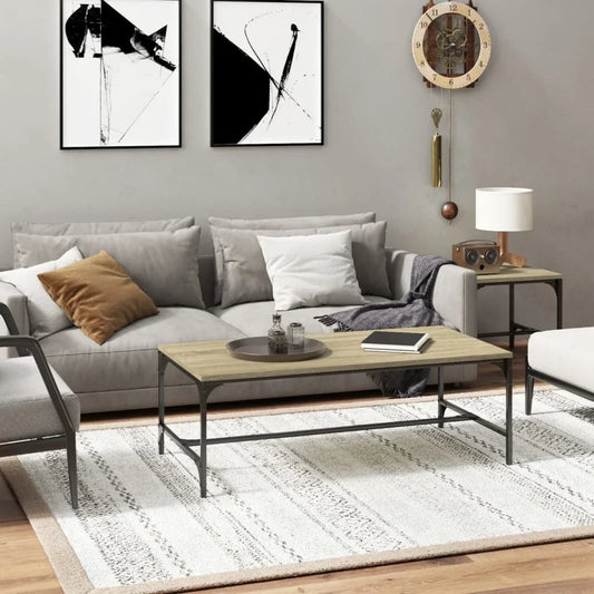Coffee Table oak sonoma 100x50x35 cm engineering Wood Nordic coffee Table for living room side coffee Table