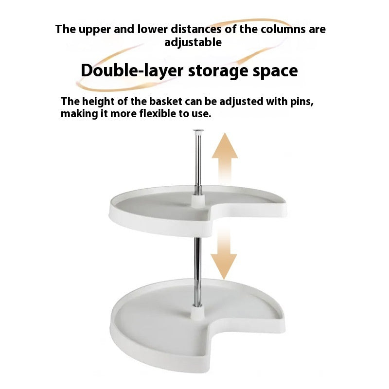 Kitchen Corner Basket Corner Rotating Storage Rack