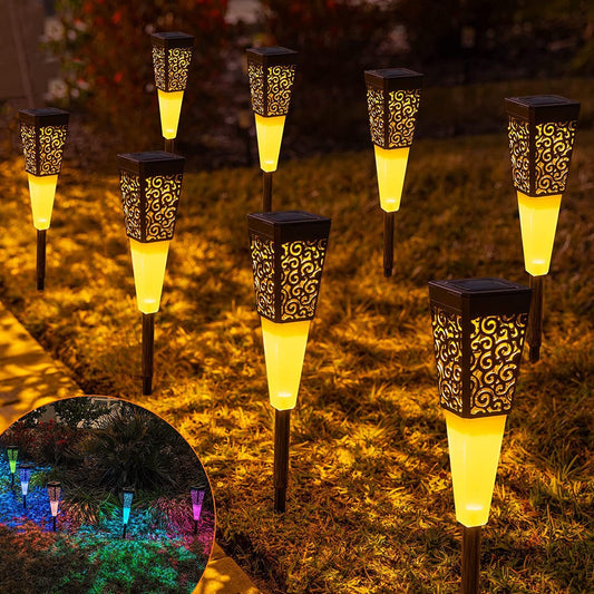 Colorful RGB Solar Garden Landscape Decorative Lamp